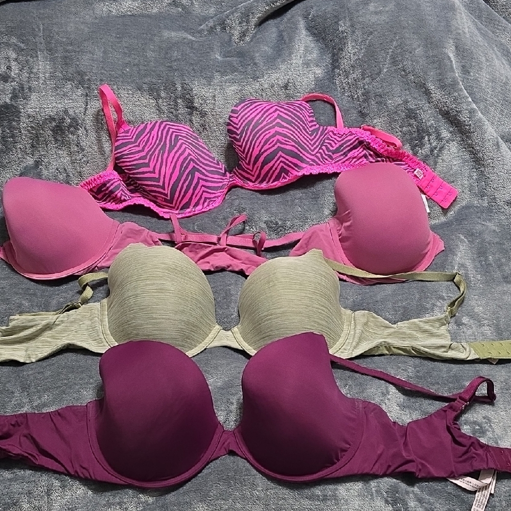 Victoria's Secret Pink and Purple Bra Collection